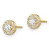 14k Madi K CZ CirclePost Earrings