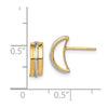 14k w/Rhodium Madi K Post Earrings
