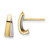 14k w/Rhodium Madi K Post Earrings