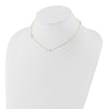 14k Madi K 4-5mm White Round Freshwater Cultured Pearl 5-Station 15.25 inch Necklace