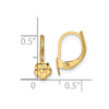 14K Madi K Polished Flower Childrens Leverback Earrings