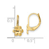 14K Madi K Polished Flower Childrens Leverback Earrings
