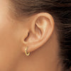 14k Madi K Polished 1.45x12mm Hinged Hoop Earrings