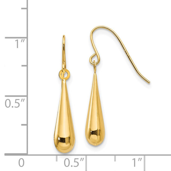 14k Madi K Teardrop Dangle French Hook Earrings