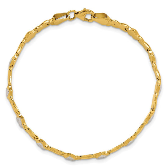 Gold Polished Heart Bracelets