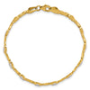 Gold Polished Heart Bracelets
