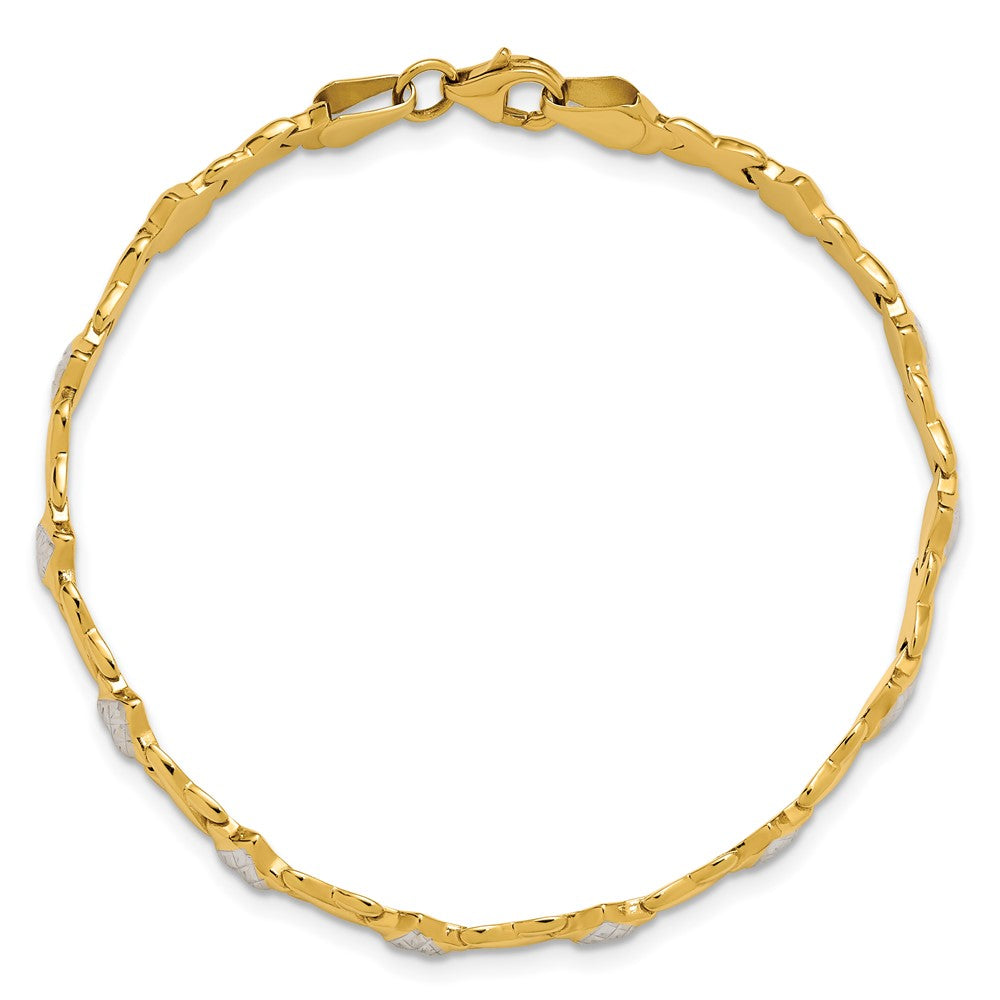 Gold Polished Heart Bracelets