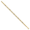 14K Two-Tone Triple Strand Beaded 7.25 inch Bracelet