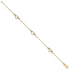 Gold Polished Heart Bracelets