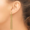 Gold Beaded Chandelier Shepard Hook Earrings