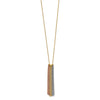 14k Tri-color Dangle Chain 16 inch Necklace Plus 2 inch Extender