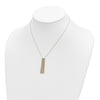 14k Tri-color Dangle Chain 16 inch Necklace Plus 2 inch Extender