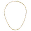 14k Polished 4mm Fancy Oval Link 18 inch Necklace