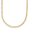 14k Polished 2.5mm Fancy Oval Link 18 inch Necklace