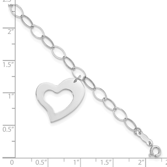 Gold Polished Heart Bracelets