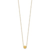 14k Polished Textured 6mm Bead 18 inch Necklace