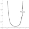 Gold Sideways Curved Cross