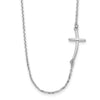 Gold Sideways Curved Cross