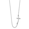 Gold Sideways Curved Cross