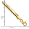 14k Polished 3mm Fancy Curb Link 7.5 inch Bracelet