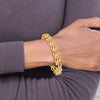 14K 8 inch Fancy Link Bracelet