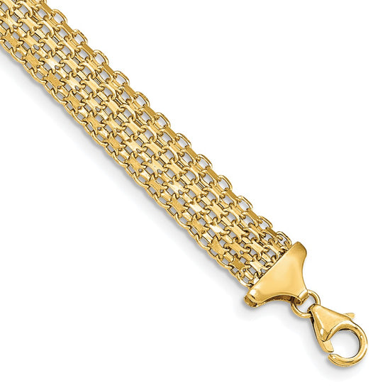 Gold Polished Fancy Link Bracelets