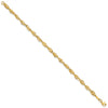 14K Polished Fancy Twisted Oval Link 7.75 inch Bracelet