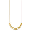 14k Polished and Textured Fancy Link 17.5 inch Necklace