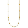 14K Diamond-cut Beads 17 inch Station Necklace