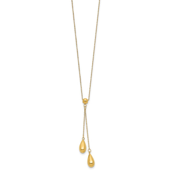 Gold Teardrop Necklace