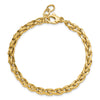 14k Polished 2.25mm Fancy Link 7.5 inch Bracelet Plus 1 inch Extender
