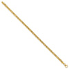14k Polished 4mm Fancy Wheat Link 7.5 inch Bracelet