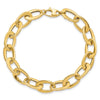 14k Polished 9.7mm Fancy Cable Link 8 inch Bracelet