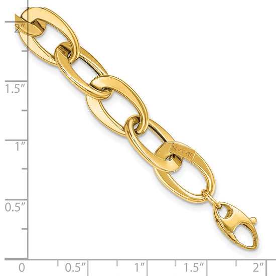 Gold Polished Fancy Link Bracelets