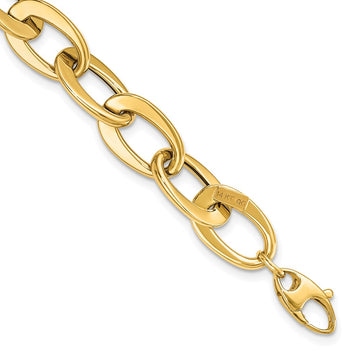 Gold Polished Fancy Link Bracelets