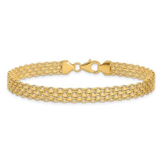 Gold Polished Fancy Link Bracelets