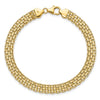 14k Polished 6.2mm Fancy Bismark Link 7.5 inch Bracelet