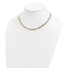 14k Polished 4.3mm Fancy Braided Link 17 inch Necklace