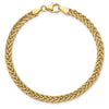 14k Polished 4.3mm Fancy Braided Link 7.5 inch Bracelet
