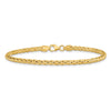 14k Polished 3mm Fancy Braided Link 7.5 inch Bracelet