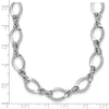 14k White Gold Fancy Link 18in Necklace