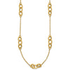 14k Polished Fancy Linked Ovals 5-Station 18 inch Necklace