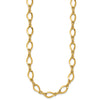 14k Fancy Oval and Twisted Link 18 inch Necklace