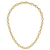 14k Fancy Oval and Twisted Link 18 inch Necklace