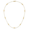 14k Polished and Diamond-cut Fancy Beaded 18 inch Necklace