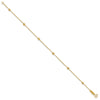 14K Polished and Diamond-cut Tiny Puffed Circles 6-Station 7.25 inch Bracelet
