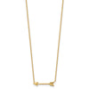 14k Polished Arrow 17 inch Necklace