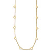 Gold Open Hearts on a Heart Necklace