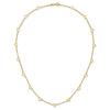 Gold Open Hearts on a Heart Necklace