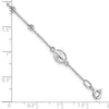 Gold Diamond-cut Cross and Miraculous Medal Bracelet